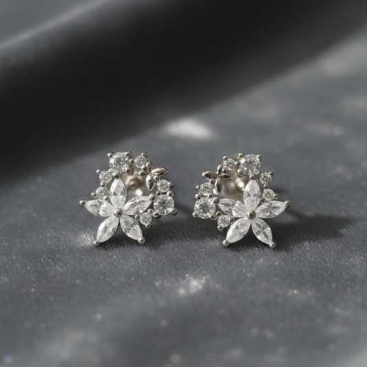 Mistletoe Silver Earrings