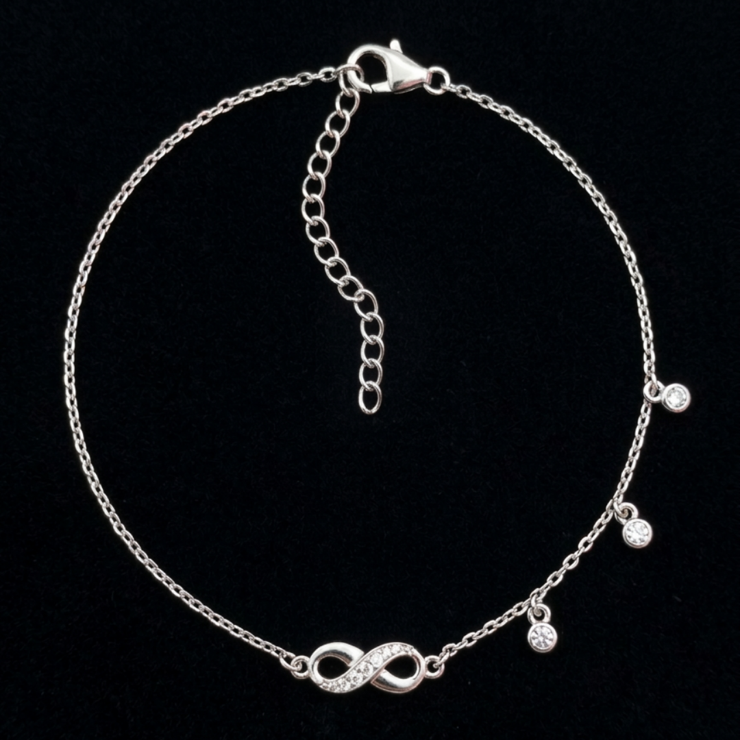 The Infinity Charm Silver Bracelet