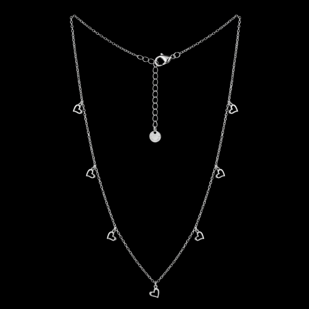 Whispering Hearts Silver Station Chain