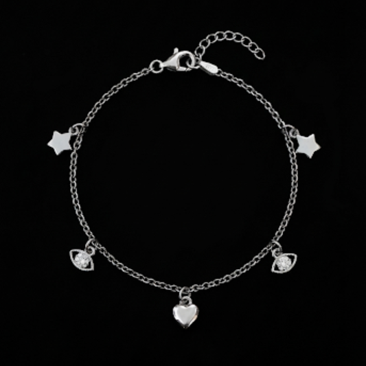 Charms Silver Bracelet - view 2