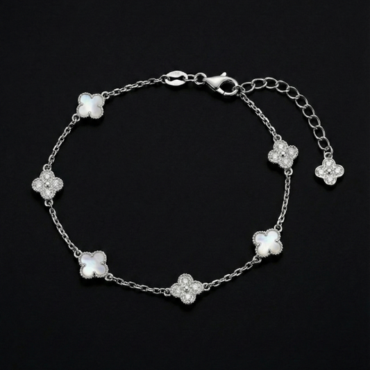 Clover Silver Bracelet