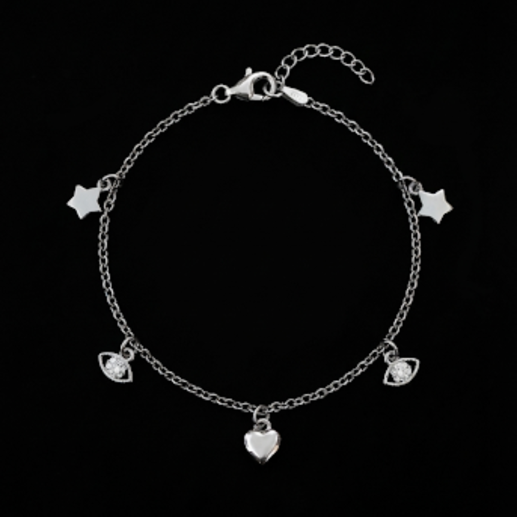 Charms Silver Bracelet