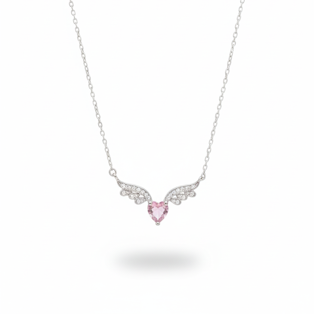 Angel Wings Silver Pendant