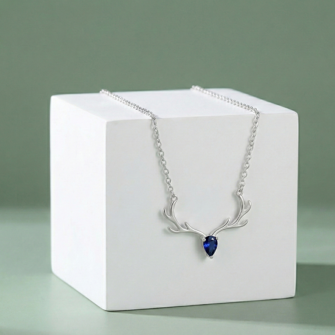 Antler Silver Pendant