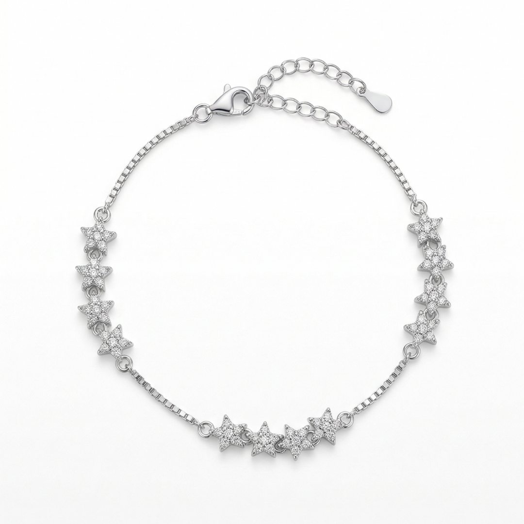 Apsara Silver Bracelet