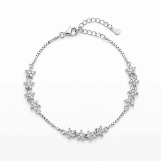 Apsara Silver Bracelet