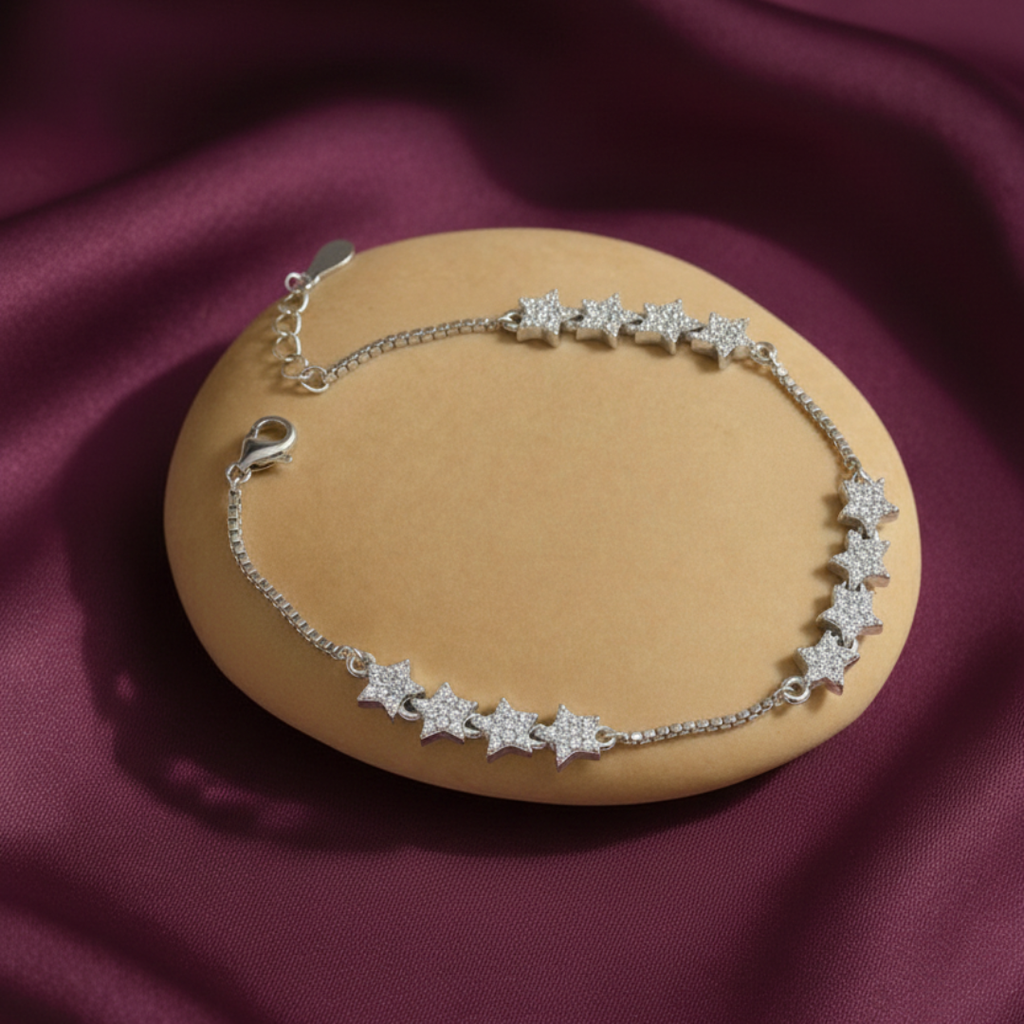 Apsara Silver Bracelet