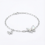 Butterfly Link Silver Bracelet