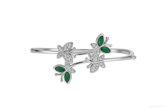 Butterfly Silver Kada