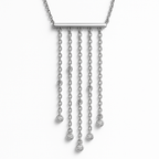 Cascade Silver Pendant