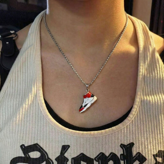 Chicago Jordan Silver Pendant