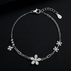 Daisy Silver Bracelet