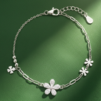 Daisy Silver Bracelet