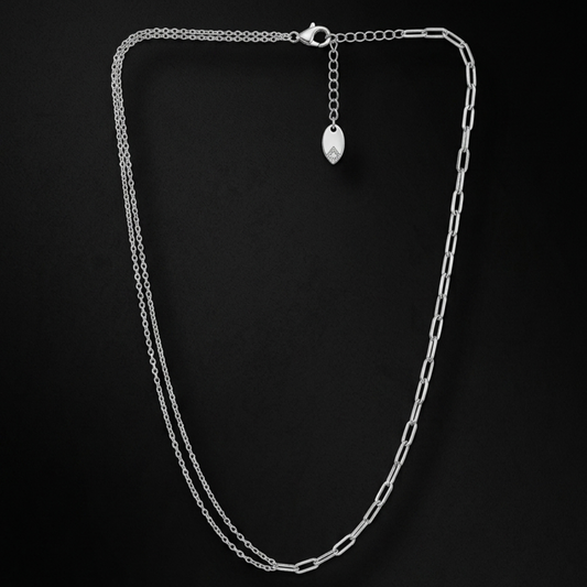 Dualist Link Silver Chain