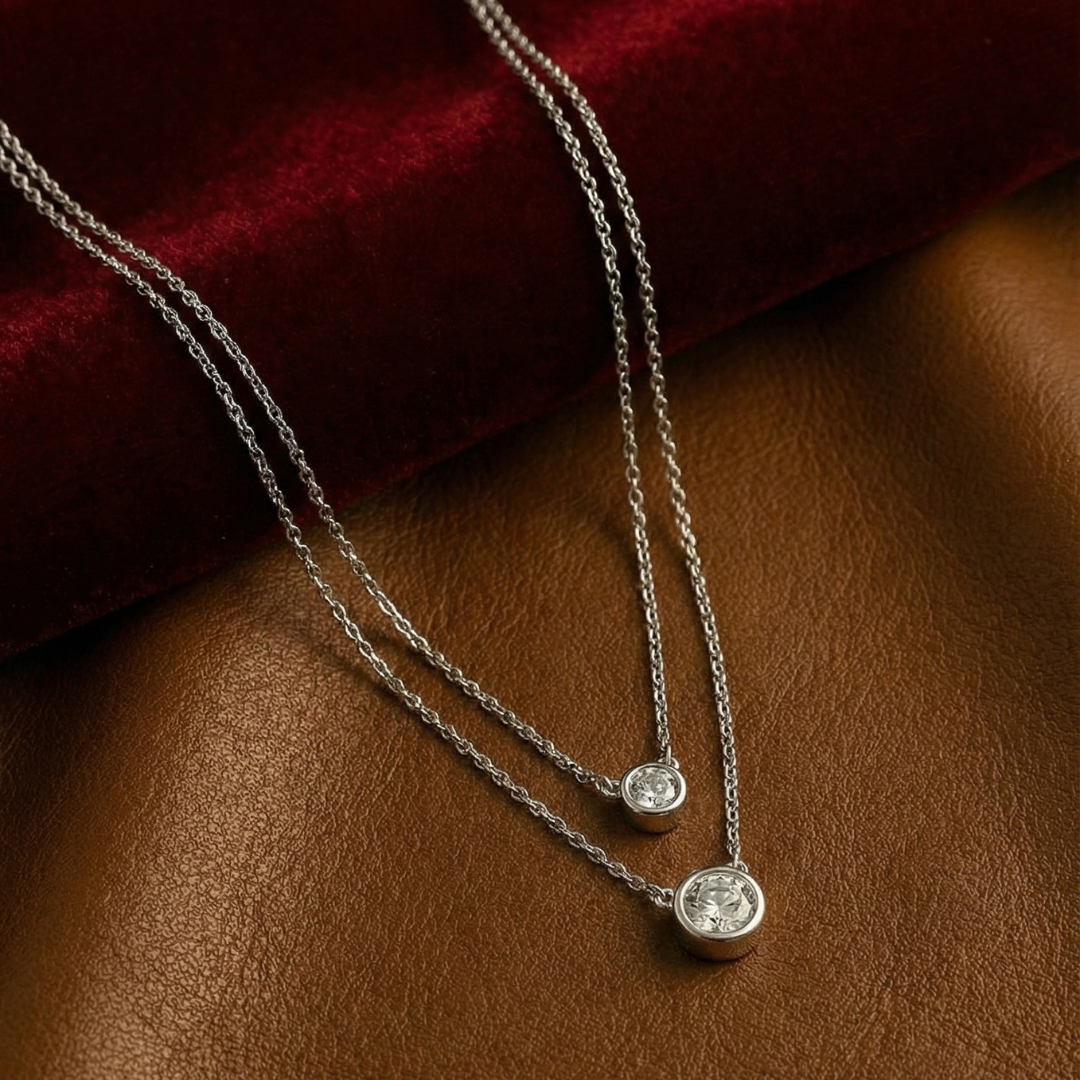 Dwiti Silver Pendant