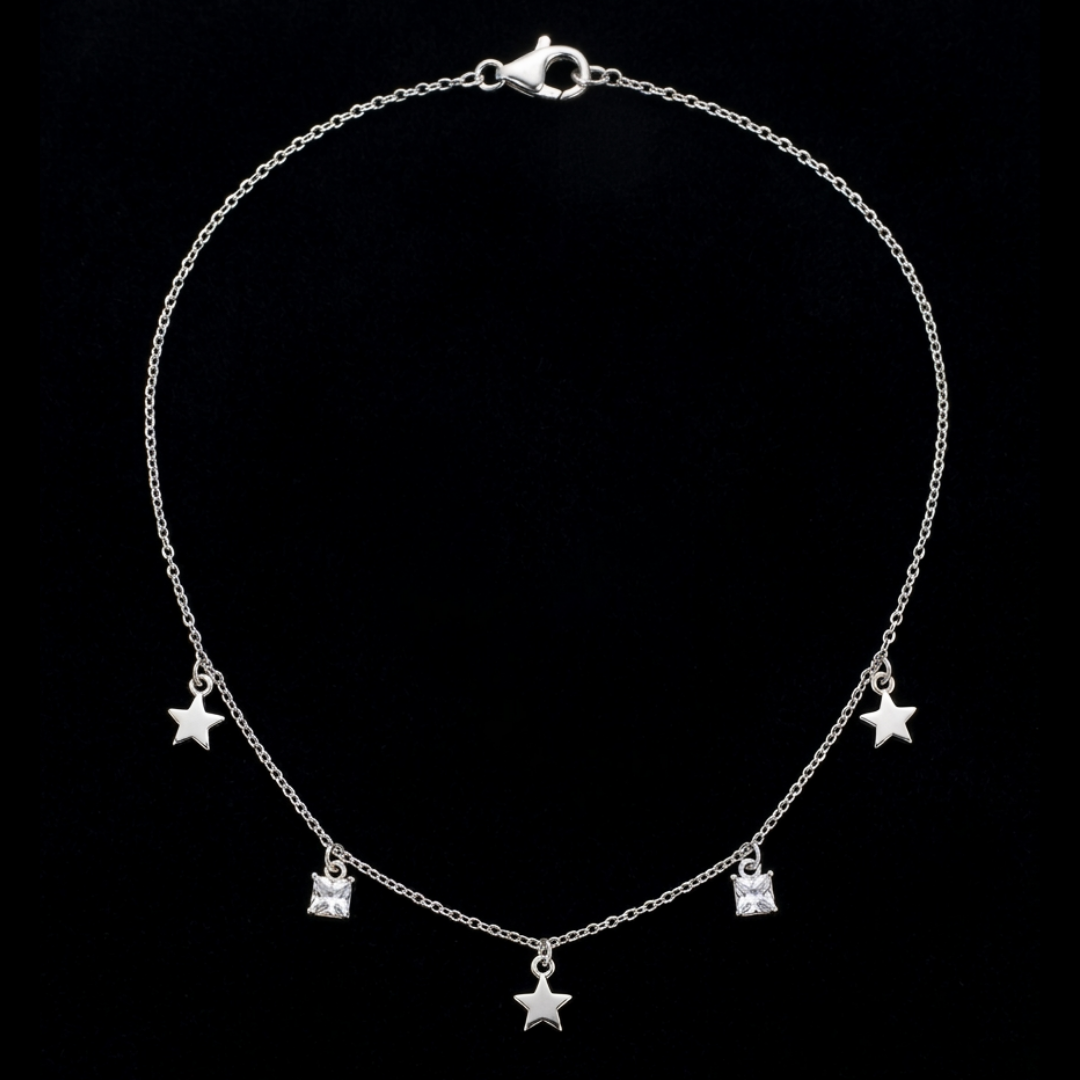 Galaxy Charm Silver Necklace