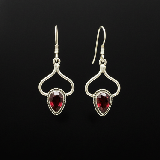 Gulaab-e-Sher Silver Earrings