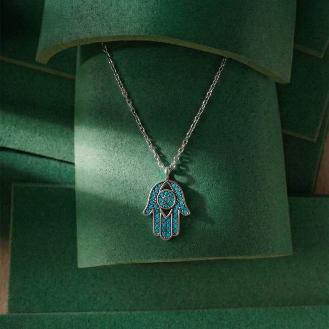 Hamsa Silver Pendant