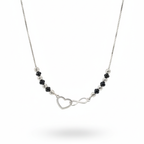 Infinity Heart Silver Mangalsutra