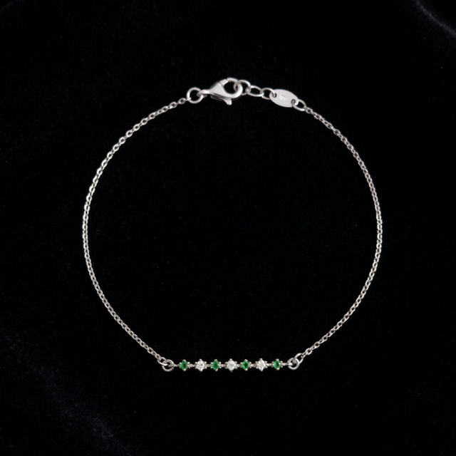 Ivy Bar Silver Bracelet in 925 sterling silver