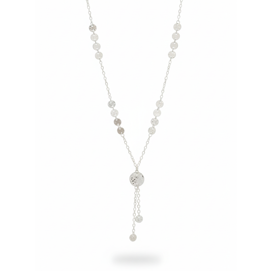 Lariat Silver Necklace