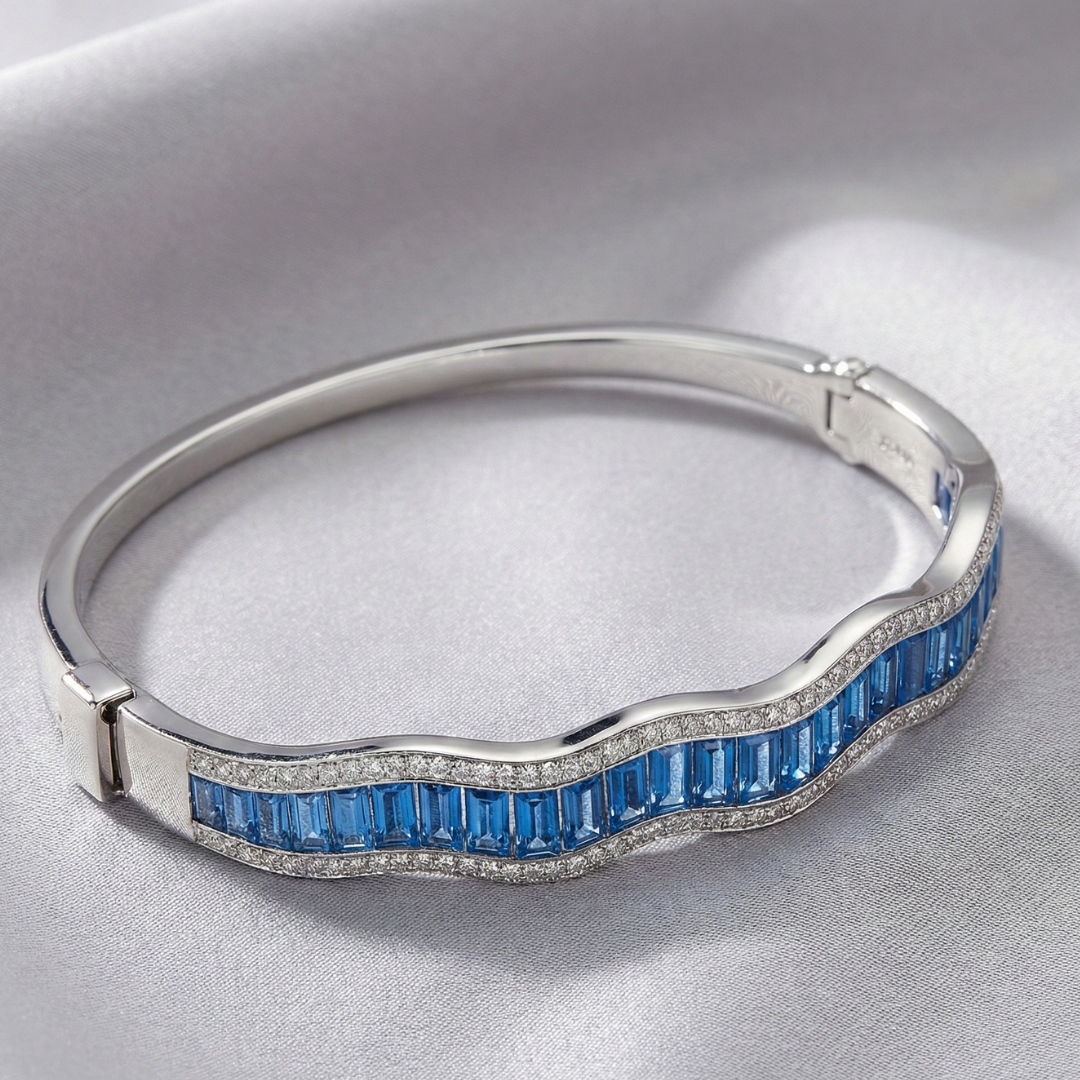 Lume Wave Silver Kada