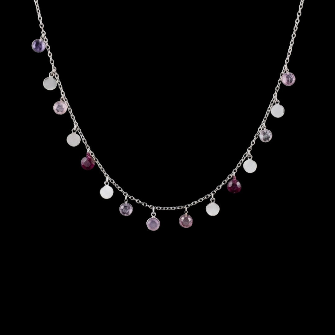 Lumina Charms Silver Necklace