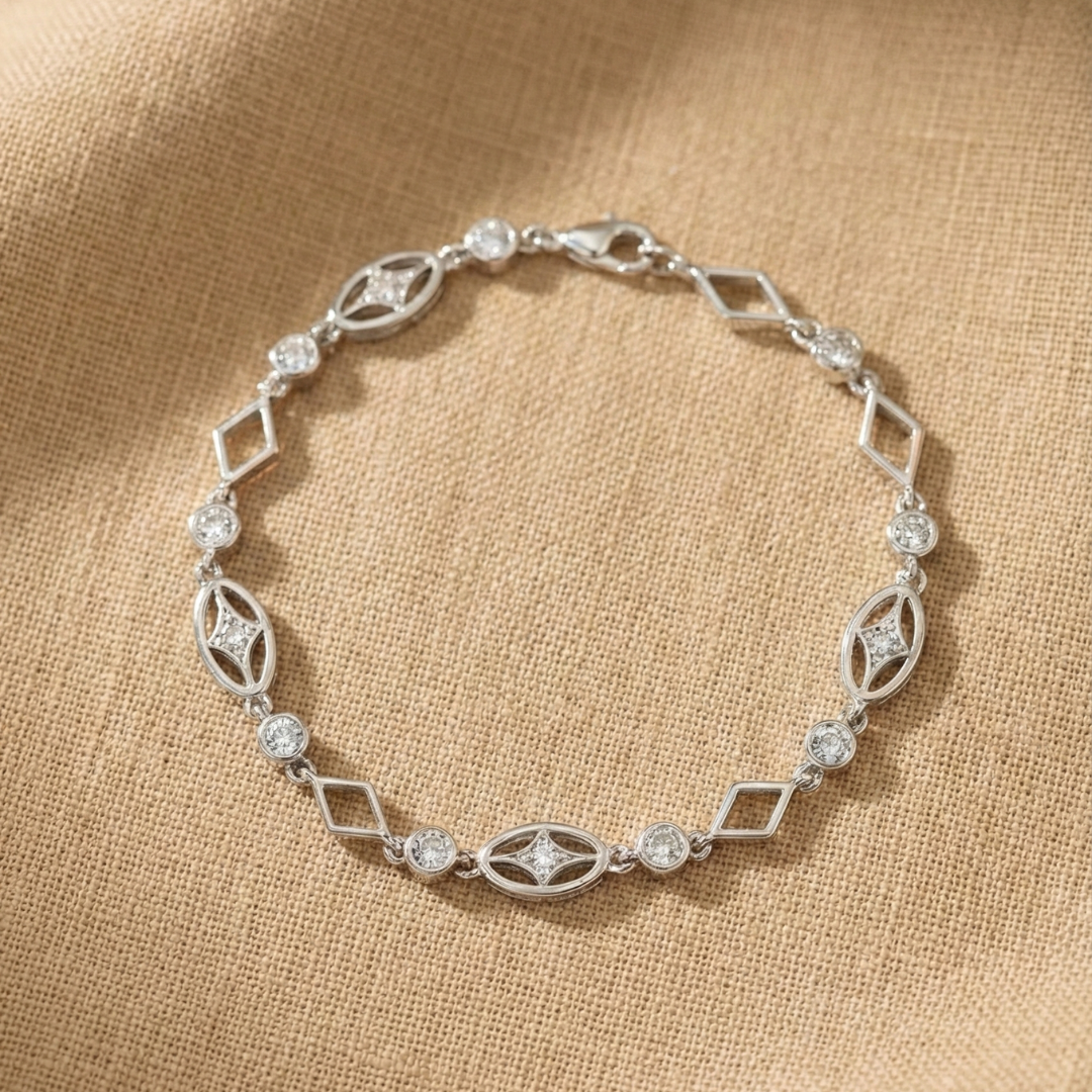 Lyra Silver Bracelet in 925 sterling silver