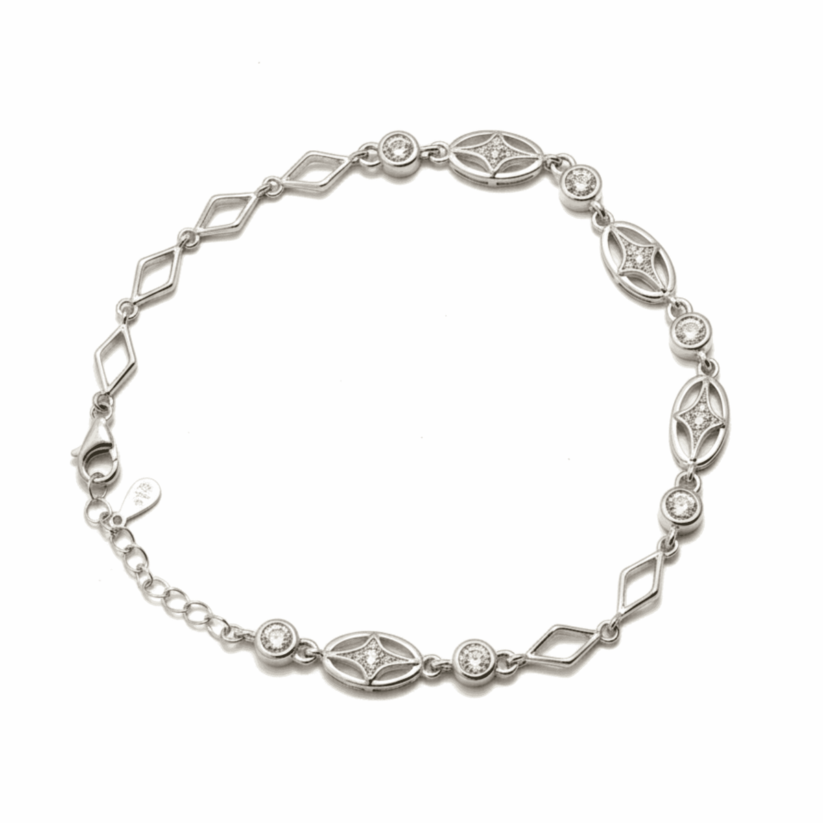 Lyra Silver Bracelet - view 2