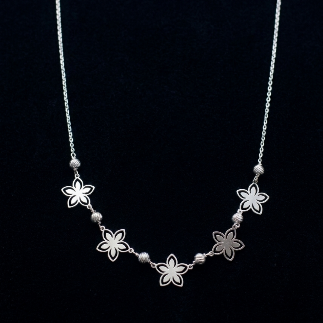 Meadow Drifter Silver Necklace