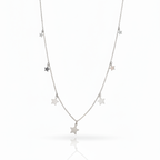 Minimal Star Silver Necklace Set