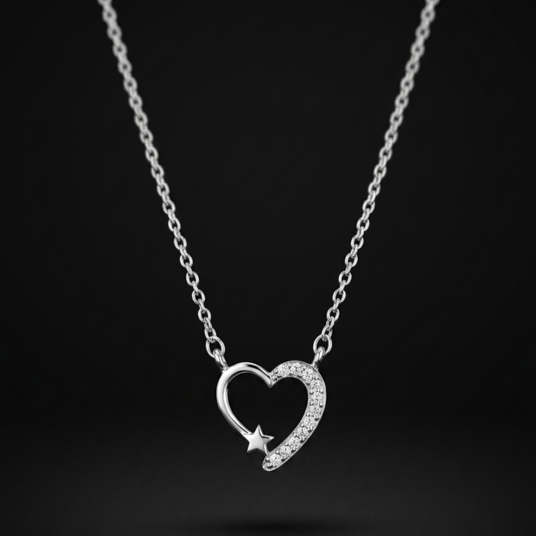 Nova Heart Silver Pendant