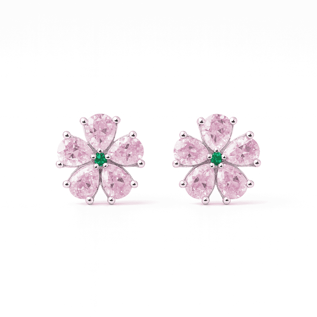 Bloom Silver Studs