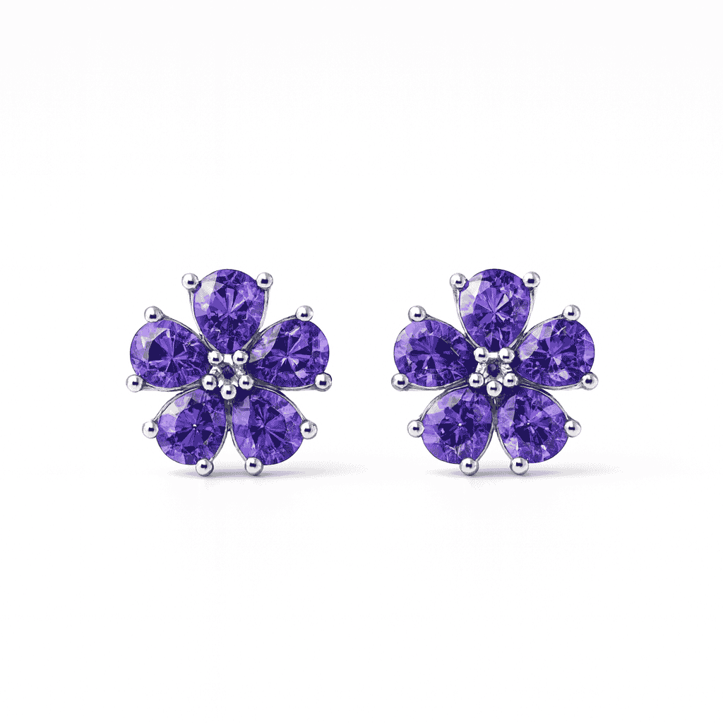 Bloom Silver Studs