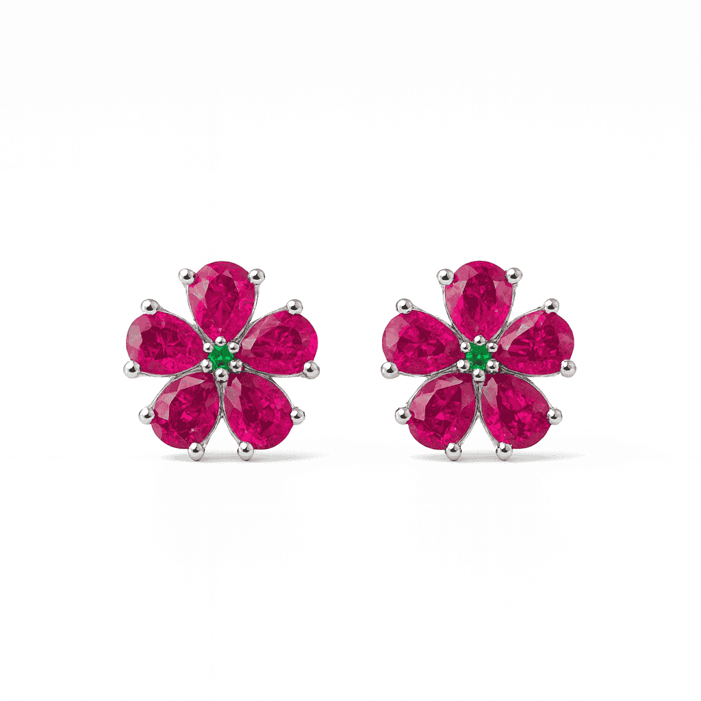 Bloom Silver Studs