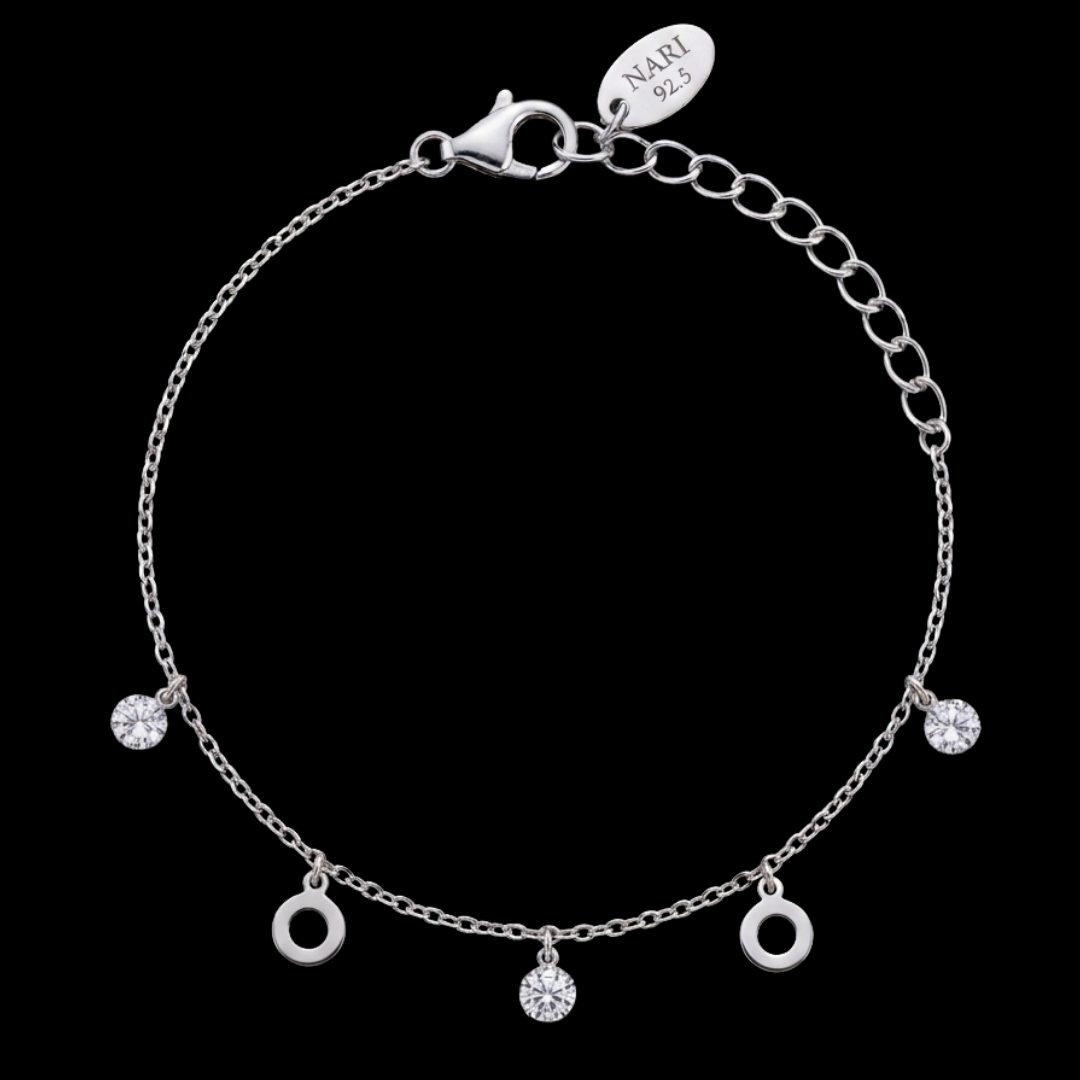Tempo Charm Silver Bracelet