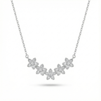 Wild Flower Blossom Silver Pendant Set