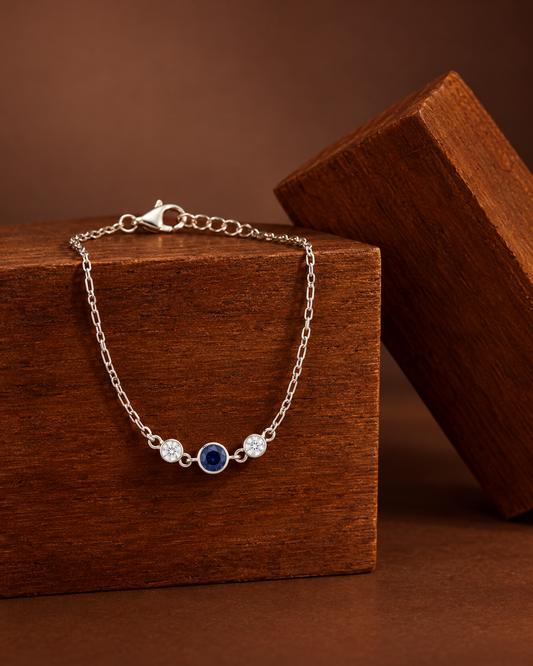 Sapphire Soul Silver Bracelet