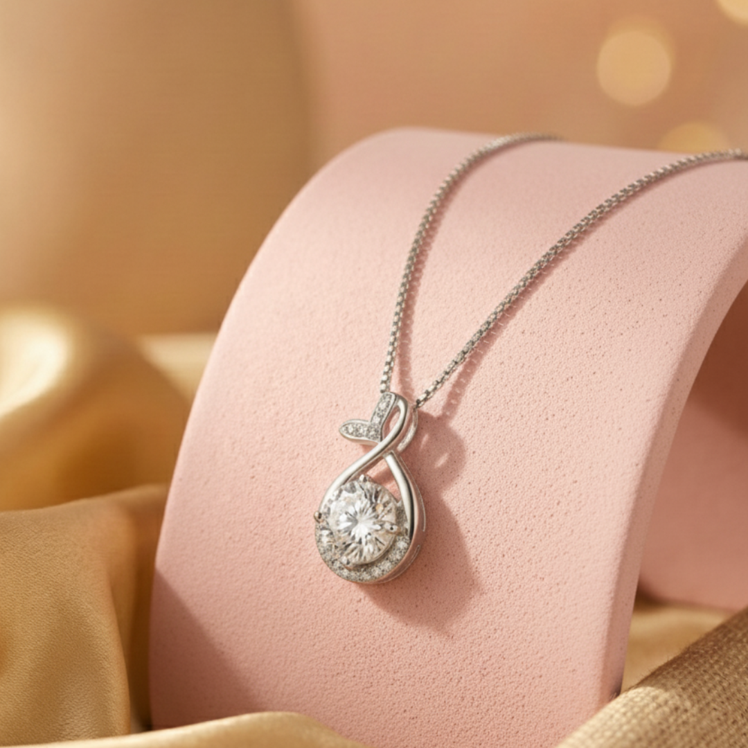 Infinite Love Silver Pendant - view 2