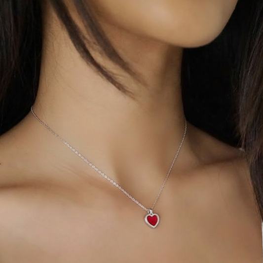Little Heart Silver Pendant in 925 sterling silver