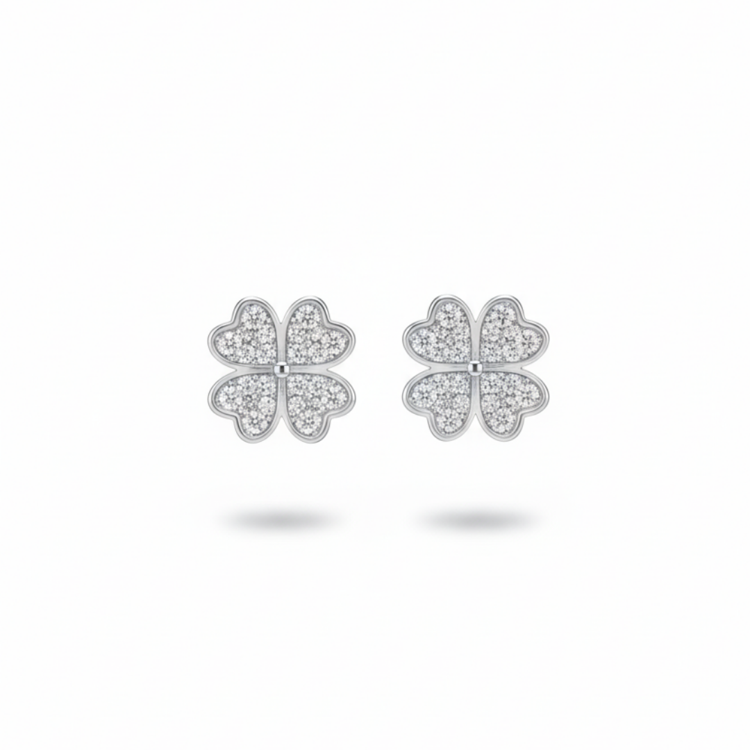 Clover Silver Earrings