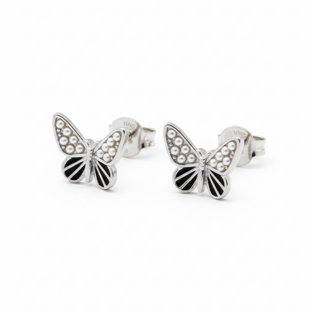 Titli Silver Earrings